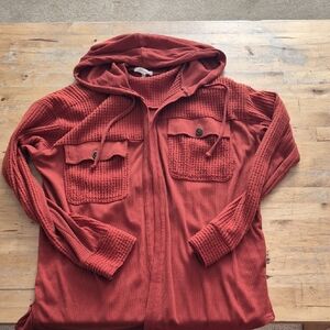 Maurices Rust Hooded Top